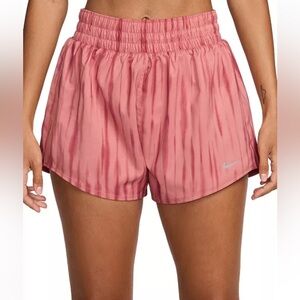 Nike Women's NEW W Tags One Dri-FIT High-Waist Brief-Lined Printed Shorts -Large